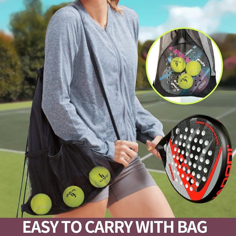 WLSRW Padel Racket Carbon Fiber Surface with EVA Memory Flex Foam Core Lightweight Padel Racquet - Image 5